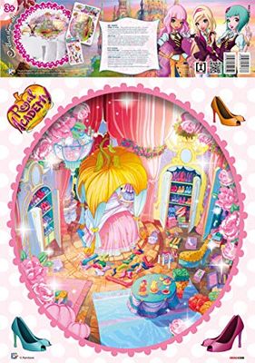 Imagicom Regal Academy muursticker rozen, PVC, roze, 0,1 x 42,5 x 30,5 cm
