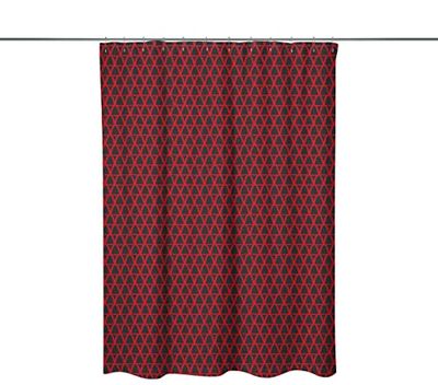 Le Jardin du Lin Digitalt tryckt duschdraperi, badkarsgardin, duschdraperiringar ingår, storlek: 140 x 200 cm – designad och tillverkad i Turkiet