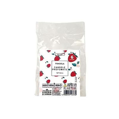 6 velas perfumadas Pocket Season - Primavera/Verano - Fresa - Cereria Di Giorgio