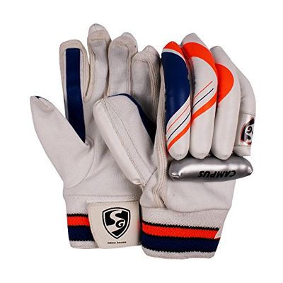 SG Batting Gloves Campus | LH, Youth Size, Multicolor | Professional Grade Padded Gloves | Superior Finger Protection | Comfortable & Durable Wicketkeeper Gloves for Junior Cricketers