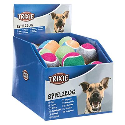 Trixie - Palla da tennis per cani, 6 cm, colori assortiti, 1 pezzo