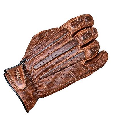 KSK Hawk Gloves – Summer Gloves Motorcycle, Scooter Brown – S