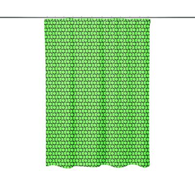 Bonamaison, Rideau de Douche Imprimé Numériquement, Anneaux de Rideau de Douche Inclus, 1 Pièce, 140X200 Cm - Conçu et fabriqué en Turquie