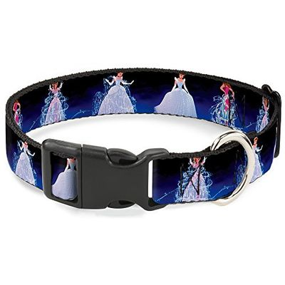Buckle-Down Plastic Clip Collar - Assepoester Transformation Blue Fade - 1" Breed - Past 9-15" Nek - Small