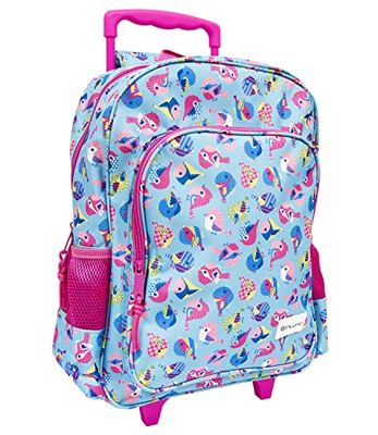 OFITURIA Mochila Escolar Infantil con Carro Compacto de Asa Extraible Compuesta por un Bolsillo Frontal y Un Compartimento Grande Con Cremallera. Ideal como Mochila Escolar y de Viaje