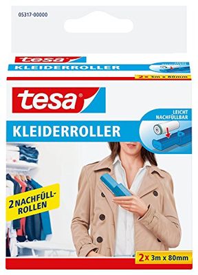 tesa 05317-0000-03 - Rolos de substituição para escova tira-borbotos (2 unidades, 3 m x 80 mm)