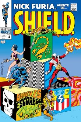 Biblioteca marvel nick furia, agente de s.h.i.e.l.d. 4. 1968. strange tales 164-168, nick fury, agen