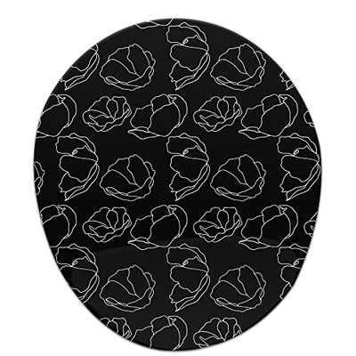 Bonamaison, Tapis de Souris Ergonomique avec Repose-Poignet - Impression numérique - pour Le Bureau et la Maison - 20 x 23 cm