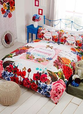 Rapport Home Secret Garden Floral Polycotton Duvet cover Set (Double)