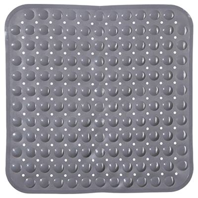 5five - tappeto antiscivolo 54x54cm grigio