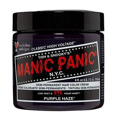 Manic Panic Purple Haze Classic Creme, Vegan, Cruelty Free, Semi Permanent Hair Dye 118ml