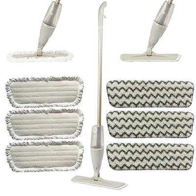 Salter COMBO-8797 - Mocio a spruzzo piatto con funzione spray integrata, include panno di pulizia e lucidatura, ideale per pavimenti in laminato, legno e piastrelle, serbatoio d'acqua da 600 ml, con 4