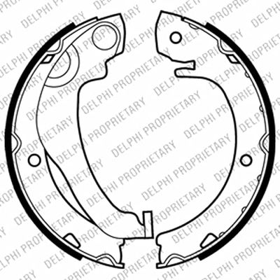 Delphi LS2020 zapatas de freno