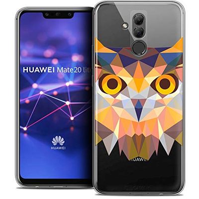 Beschermhoes voor 6,3" Huawei Mate 20 Lite, ultradun, Polygon Animals uil