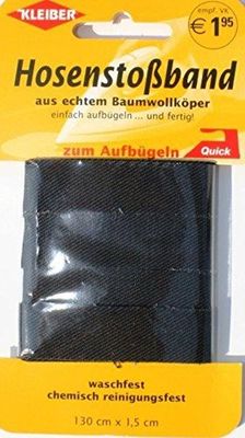 Kleiber - Nastro per Rivestimento Pantaloni, Colore: Blu Scuro, 100% Cotone, Nero, 152 x 243 x 0.64 cm