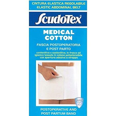SCUDOTEX Ceinture Elastique en Cotton Couleur Blanche Hâteur 27 cm Taille 7