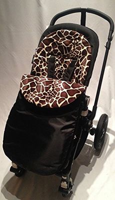 Animal Print fotväska/COSY TOES kompatibel med Britax Smart/Agile/Dual/Mobile giraff