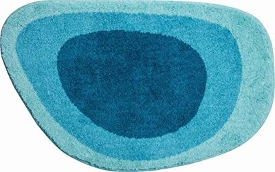 Grund Tapete de casa de banho, ultra macio e absorvente, antiderrapante, 5 anos de garantia, lago, tapete de casa de banho 70 x 105 cm, turquesa