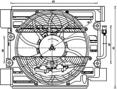 MAHLE ACF 23 000S A/C Condensateur Ventilateur