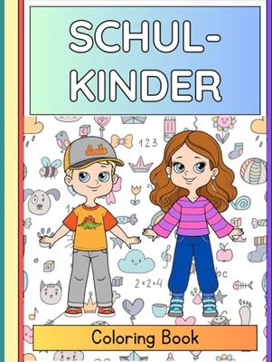 Schulkinder: coloring Book