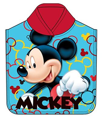 DONATELLA Poncho Disney Mickey Bleu 050 x 100 cm, Mickey - bleu, 050x100 cm, décontracté