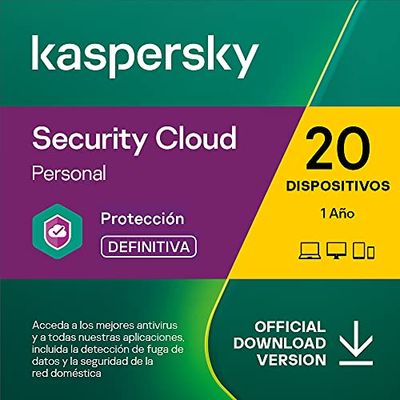 Kaspersky Security Cloud - Family | 20 Dispositivos | 1 Año | PC / Mac / Android | Código de activación vía correo electrónico