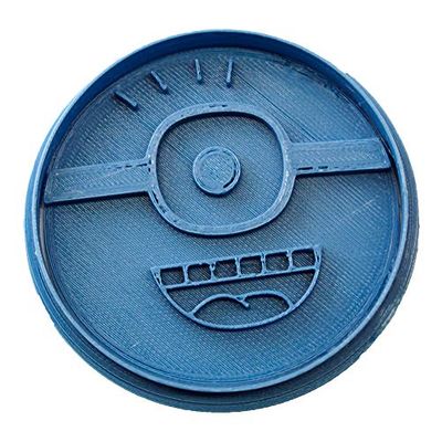 Cuticuter Minion cortador de bolachas, plástico, azul, 8 x 7 x 1,5 cm