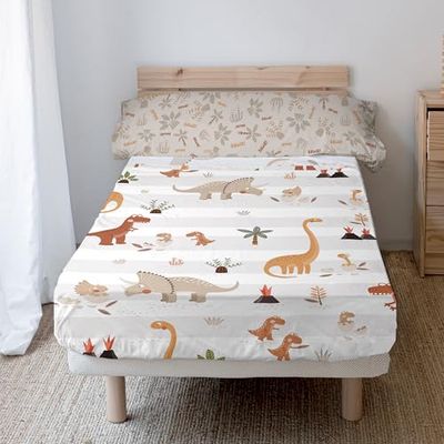 Dino Family Beddengoedset, 2-delig, 180 x 270 cm (bed 105 cm)