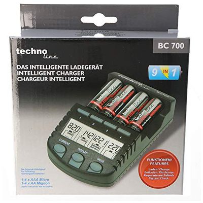 La Crosse Technology RS700 Cargador de Pilas con Pantalla LCD