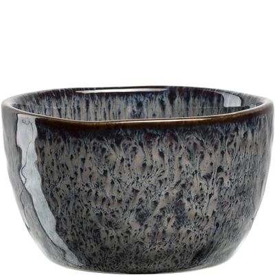 LEONARDO Matera Lot de 12 bols en céramique – Petits bols en céramique – Diamètre 8,3 cm, hauteur 5 cm – Contenance 150 ml – Passe au micro-ondes, au lave-vaisselle – Lot de 12 en anthracite