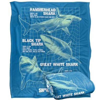 SHARK WEEK: TELEVISION SERIES Silky Touch Super Soft Throw Blanket 152 x 127 cm