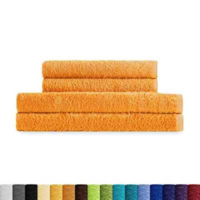 Eiffel Textile Quality Terry 400g, Cotton, Saffron, 2 Lavabo 2 Sabana