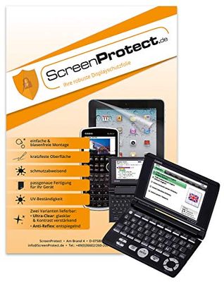 ScreenProtect Displaybeschermfolie UltraClear voor Casio EW-G6600C met rakel en microvezeldoek