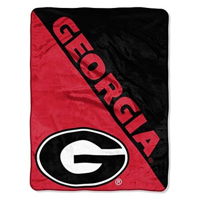 Northwest The Company Georgia Bulldogs Halftone Micro Raschel Throw Blanket, 46" x 60", Red