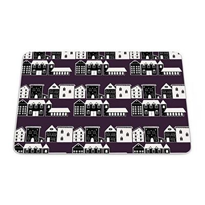 Bonamaison, Tappetino per mouse rettangolare con stampa digitale pop art, base antiscivolo, per ufficio e casa, dimensioni: 22 x 18 cm
