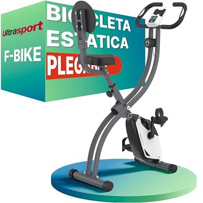 Ultrasport F-Bike, Bicicleta estática, F-Bike 200B mit Rückenlehne