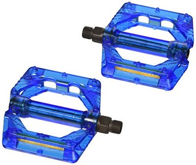 XLC Pedale Plattform Pieces de Velo Mixte, Bleu Transparent, 20x10x4cm