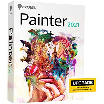 Corel Painter 2021 Upgrade | Digital Painting Software | Illustration, Concept, Photo, and Fine Art [Box PC/Mac Serial Key]