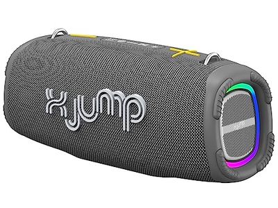 X JUMP XJ 200 Portable Wireless Speaker Amplified 90 W, High Performance, with TWS Function, USB, AUX-IN, Built-in Microphone, IPX5 Waterproof Wireless Speaker, Waterproof IPX5, Grey