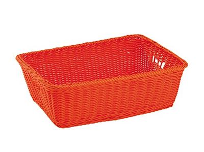 King Home C1567072/A Sunny mand van kunststof, oranje, 48 x 34,5 x 16H