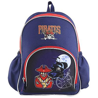doel kinderen piratenrugzak voor kinderen, 34 cm, donkerblauw, kinderrugzak