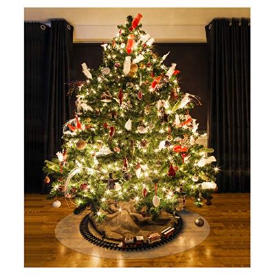 Floortex Polycarbonate Christmas Tree Mat, 90cm Diameter