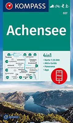 027 achense: 4in1 Wanderkarte, mit Aktiv Guide und Detailkarten inklusive Karte zur offline Verwendung in der KOMPASS-App. Fahrradfahren. Skitouren. Langlaufen.