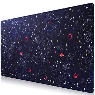 Hosimoln Alfombrilla para ratón para Juegos, 70x30CM Alfombrilla para ratón de 3 mm de Grosor,Antideslizante e Impermeable para Ordenador con Bordes cosidos para juegos/oficina/hogar-70 x 30 ingzuo