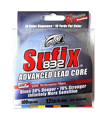 Sufix 658-112 MC Señuelo de Pesca, Unisex, Multicolor, 100 Yard Spool
