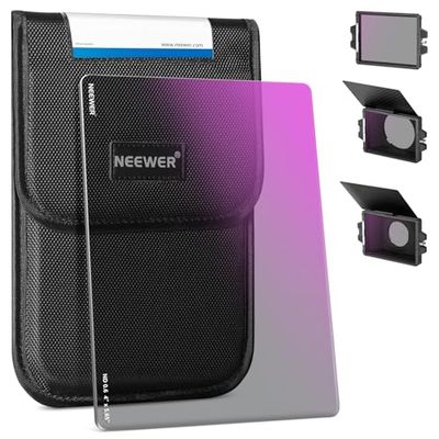 NEEWER ND0.6(2 stop) Filtro ND Quadrato, 4"x5,65" Filtro Densità Neutra Cinema 30 Multi Nano Coated a Doppia Faccia per NEEWER Matte Box Compatibile con Tilta Compatibile con SmallRig