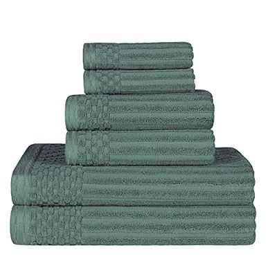 Superior Serviette, Coton, Basilic, Lot de 6 pièces