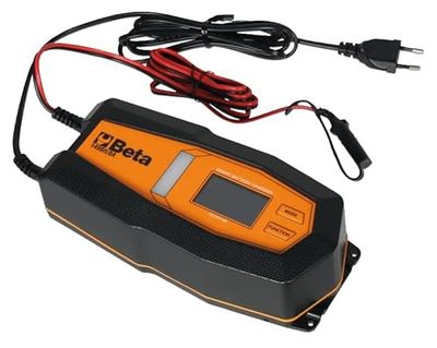 Beta 1498H/8A, Caricabatterie Elettronico Multifunzionale 12-24V con Display LCD e Protezioni Complete, Adatto per Batterie Pb, GEL, AGM, e Litio