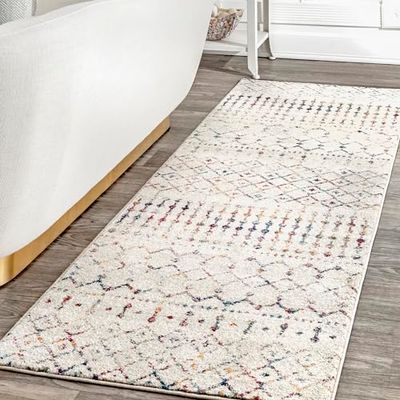 nuLOOM Alfombra marroquí Blythe Runner, 2 pies 6 Pulgadas x 10 pies, Multicolor Claro