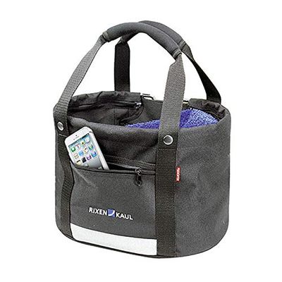 RIXEN&KAUL Rixen & Kaul Comfort Mini mala para guiador, preto, homem, 24 x 23 x 24 cm